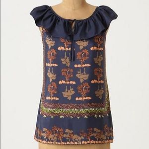 Anthropologie 100% silk top